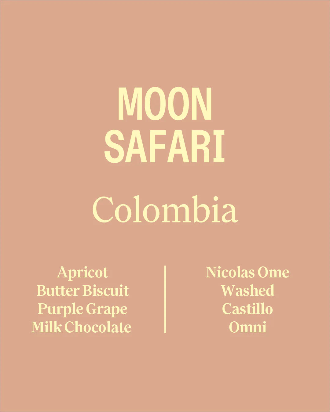 Wide Awake Moon Safari Omni - Colombia - Washed - Espresso 250g