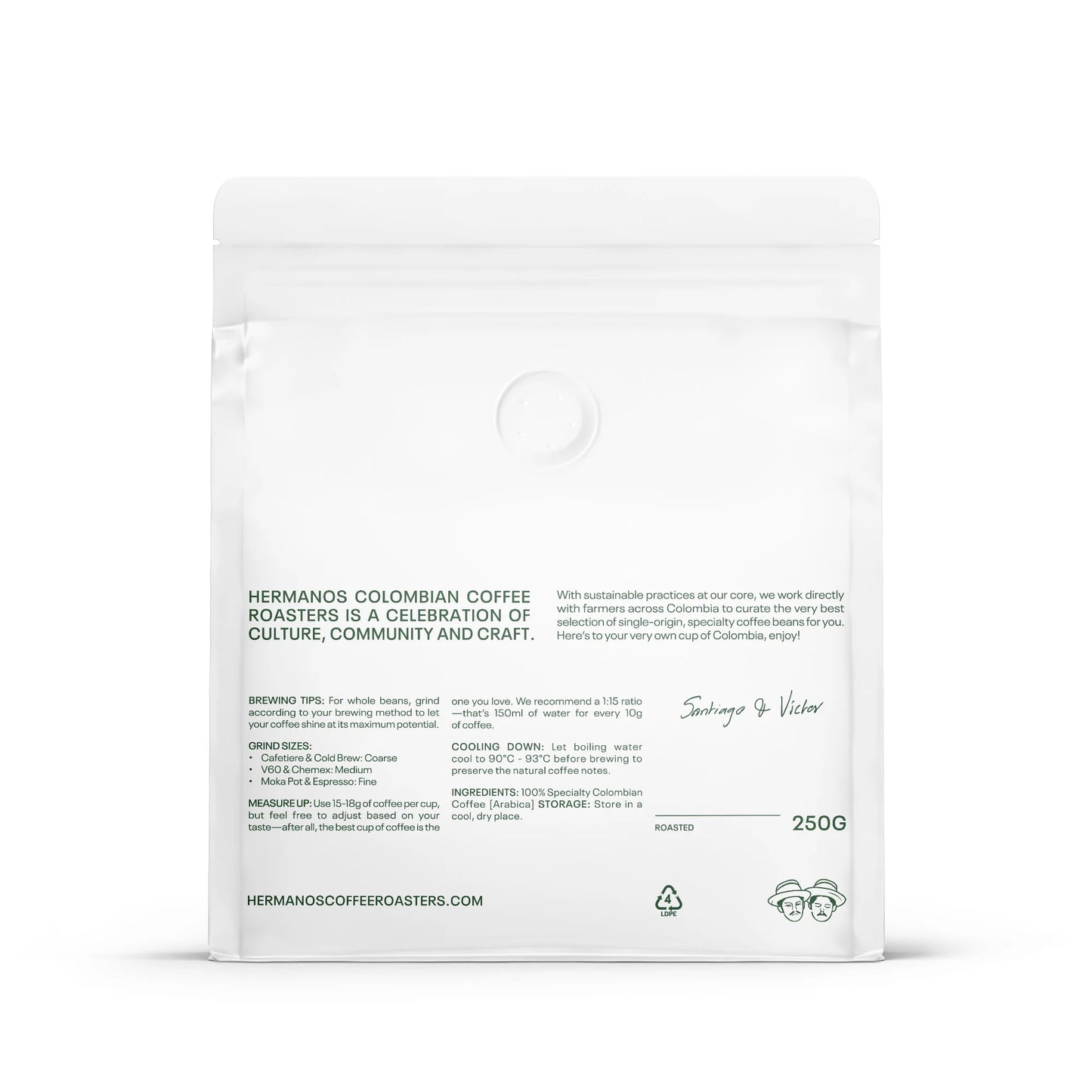 Hermanos  Las Flores - Bourbon, Cidra Natural 250G